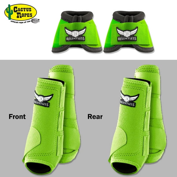 SML LIME RELENTLESS TREVOR BRAZILE FRONT REAR SPORT BELL BOOT 6 PACK