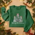 thumbnail image 2 of Christmas T-Shirts And Sweatshirts, Women'S Sweatshirts, Long-Sleeved Pullover Sweatshirts, Women'S Long-Sleeved Tops, Fashion Print Design, Comfortable Wear,Dark Green,L, 2 of 5