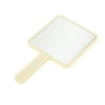 thumbnail image 4 of Unique Bargains Portable Square Handheld Mirror 1 Pc Light Yellow 6.3"x3.54"x0.24", 4 of 5