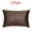 Brown, variant on PiccoCasa 4Pcs  Silky Satin Pillowcases Zippered Pillow Covers Queen White