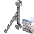 thumbnail image 1 of Clothes Rack Clothes Drying Rack,Suction Cup Folding Clothes Drying Rack Folding Transparent Clothes Rack Wall Mounted Laundry Rack Suction Cup Clothes Rack For Home Balcony Laundry Room,Gray, 1 of 7
