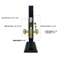 thumbnail image 5 of Vestibule Mortise Keyed Lockset - Always Locked - Right Hand - Polished Brass US3 Finish - 2-1/2" Backset - 2 SC1 Keys, 5 of 5