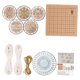 thumbnail image 2 of Juego de manualidades con rodajas de madera para hacer tú mismo, adornos para árbol de Navidad sin terminar, 7,5 cm de madera Establecer F, 2 of 9