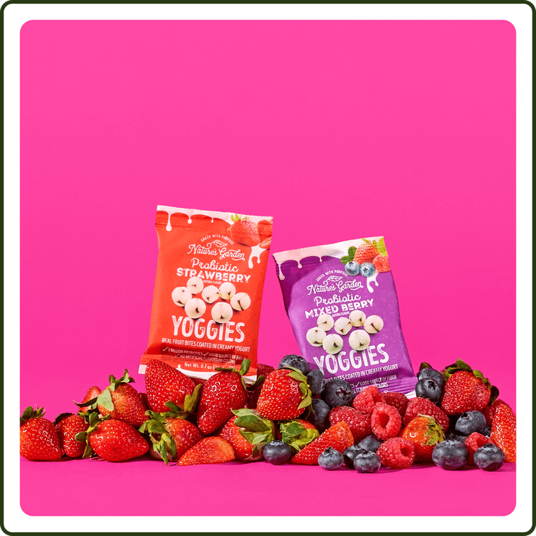 Nature's Garden Probiotic Yoggies, Mixed Berry, Strawberry, 0.7 Oz Nature's Garden Probiotic Yoggies, Mixed Berry, Strawberry, 0.7 Oz