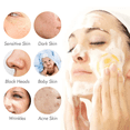 thumbnail image 5 of Apuakthei Esponjas faciales coloridas ovaladas limpieza facial esponja de lavado almohadilla para limpieza facial exfoliante, 5 of 5