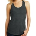 thumbnail image 2 of Ladies "7 Floral Chakras" Racerback TankTop - Black Frost, Large (neck print), 2 of 2
