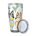 thumbnail image 2 of Masiiu Bluey Print 20OZ Car Cup for Travel, Insulated Stainless Steel Cup, Leak-Proof Lid with Straw and Direct Drinking Opening-Without Straw, 2 of 8