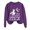 Purple, variant on Certgust Mock Neck Sweatshirt Under $10 Womens Drive A Stick Halloween Witch Print Casual Sweatshirt with Fun Graphic Design