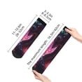 thumbnail image 4 of Pofeuu Neon Futuristic Dragon Print 30cm Socks, Adult Running Hiking Socks for Youth and Adult, 4 of 7