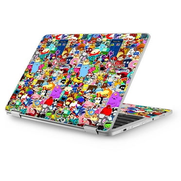 Skin Vinyl Sticker Cover Decal for Asus Chromebook 12.5 Laptop Notebook -Sticker collage