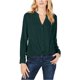 thumbnail image 2 of INC Womens Twist-Front Button Up Shirt, Verde, Grande I-N-C Camisa con botones, 2 of 2
