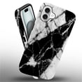 thumbnail image 3 of FKBRCL4U Compatible with iPhone 16 Plus Case, Black and White Marble Pattern for Girl Full Body Design Soft Silicone Drop Shock Scratch Protection for iPhone 16 Plus, 3 of 7