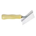 thumbnail image 2 of Lipstore Carpet Restoration Rake Rug Rake Quick Restoration Handheld Carpet Comb Brush Wooden Handle Pet Comb for Steps Hallways, 2 of 8