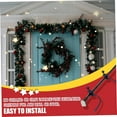 thumbnail image 3 of Garland Hanger for Front Door,Garland Hanger Adjustable Fits 32"-80" Doors,Heavy-Duty Christmas Halloween Decoration Holder for Wreaths, Lights & More | No Screws, Drilling, Glue-Damage-Free, 3 of 14