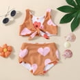 thumbnail image 5 of Gerichy Toddler Girl Swimsuit,Girls Bathing Suit Children's Split Swimsuit Girls' Bikini Two Piece Set Suspender Triangle Bag Children's Swimsuit, 5 of 9