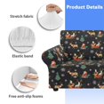 thumbnail image 6 of XYZCANDO Santa Claus Stretch Armchair Sofa Slipcover 1 Piece Sofa Cover 2 Seater Soft Couch Cover Washable Furniture Covers, 6 of 6