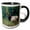 Black/White, variant on 3drose, Roosevelt Bull Elk, Hoh Rainforest, 11oz Mug