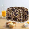 thumbnail image 4 of Yuyamidu Brown Camo Duck 4 Slice Toaster Cover Stain Resistant Wide Slot Bread Maker Dust Cover Anti-Scratch Kitchen Small Appliance Protective Cover for Countertop Home Decor, 4 of 7