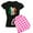 With Pink Pant, variant on CafePress - Ireland Clover Flag Pajamas - Women's Dark Pajamas