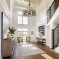 thumbnail image 4 of 31" Contemporary Black Branch Shaped 6-Light Crystal Chandelier, 4 of 10