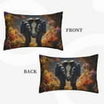 thumbnail image 4 of Fotbe Romantic Flower Astronaut Couple Pillow Cases - Envelope Closure - Luxury, Extra Soft, Cooling Pillow Covers - Wrinkle, Fade, Stain Resistant-16"x24", 4 of 8