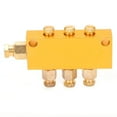 thumbnail image 1 of Adjustable Brass Lube Piston Separator Valve - Oil Distributor (1 in 3 out), 1 of 10
