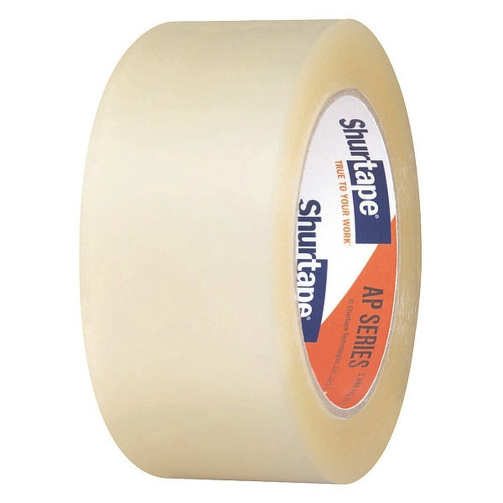 Packaging Tape, 48mm W, 100m L, 2 mil Thick, Clear, Standard Duty, 6PK 232518