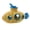 Yellow, variant on YIFAEUX Hollow Submarine Fish Tank Decoration Aquarium Shrimp Hideout Small Fish Breeding Cave Shelter for Shrimp Betta Lizards