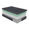 thumbnail image 4 of Newboti Furniture 11inch Full Mattress Green Tea Gel-Infused Memory Foam Mattress, Gray, Mattress in a Box BN.4107, 4 of 10