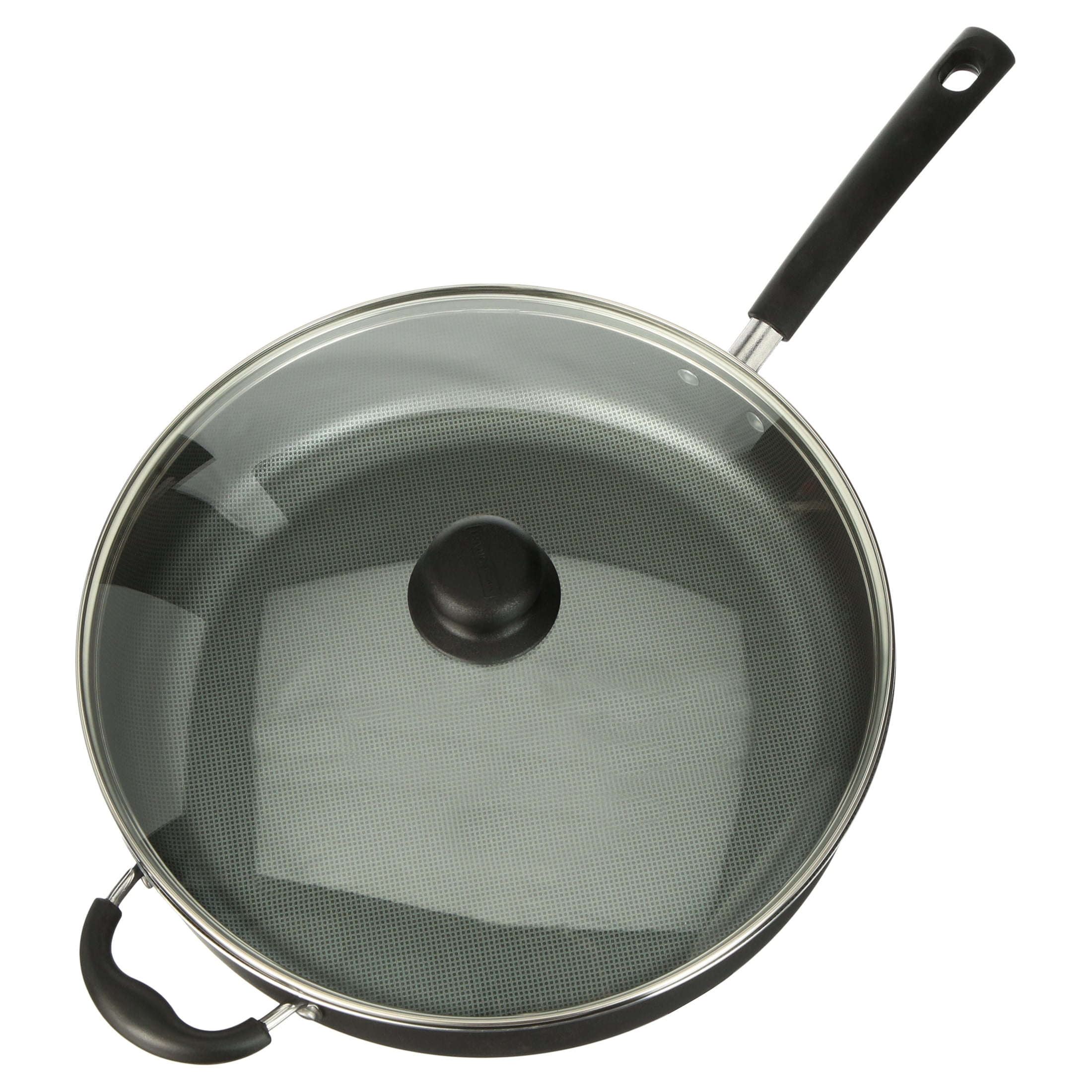 Sale Jumbo 5 Quart Non Stick Frying Cooker Pan Skillet Fry Saute Covered lid