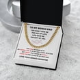 thumbnail image 3 of Cuban Link Chain Gift For Bonus Dad, Cuban Link Chain, Stainless Steel or Yellow Gold, Message Card & Gift Box, 3 of 5