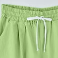 thumbnail image 4 of of the Day,Jovati Women Summer Casual Cotton Shorts Drawstring Comfy Elastic Waist Shorts Summer Pull On Short with Pockets, 4 of 5