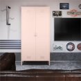thumbnail image 3 of SystemBuild Evolution Mission District Tall 2 Door Locker Cabinet in Pale Pink, 3 of 17