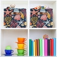 thumbnail image 6 of Beautiful Seashells Corals Starfishes Storage Bins with Handle Fabric Organizer Basket Foldable Box 2 Pack 14.2x10.2x8.3, 6 of 8