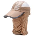 thumbnail image 2 of SPRING PARK Unisex Summer Outdoor Foldable Sun Cap Fishing Baseball Hat UV Sun Neck & Face Flap Full Coverage, 2 of 7