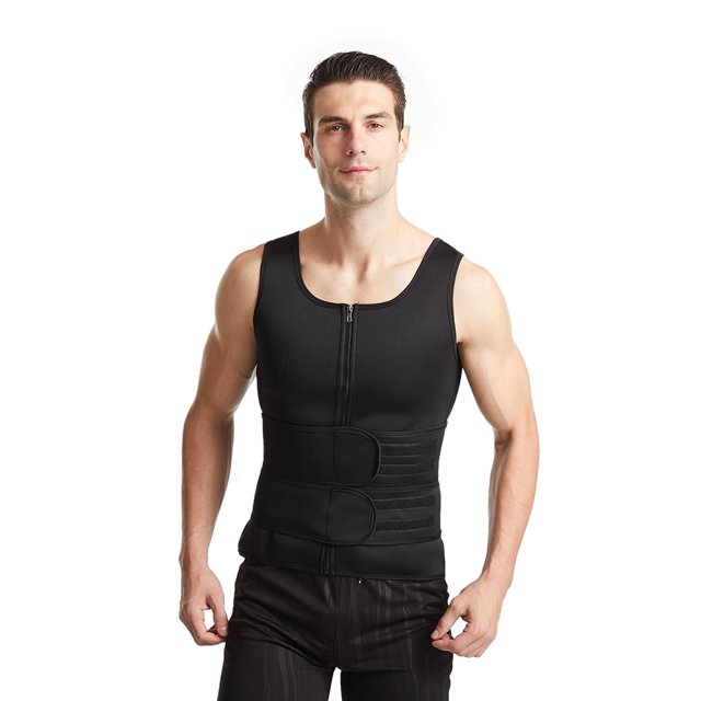 Men Fat Burn Fitness Top Hombres Body Shaper Chaleco Sudor Adelgazante Poliéster Shaperwear Cintura Pérdida Corsé Correr Ropa Deportiva Entrenamiento Tops