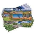 thumbnail image 1 of Ambesonne Nature Place Mats Set of 4, Springtime Countryside, Standard Size, Multicolor, 1 of 6