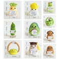 thumbnail image 2 of Cute  Ornaments Home Decoration with Positive Affirmation Card Handmade Woven Vegetable Fruit Doll Funny Positive Potato Plush Doll Toy Knitted Potato Doll POTATO WITH GLASSES, 2 of 8