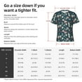 thumbnail image 4 of Naloa Vintage Floral Men's T-Shirt Sport T-shirt Men's Basic Tee Casual Men's Shirt, Round Neck, Short Sleeves - Medium, 4 of 5