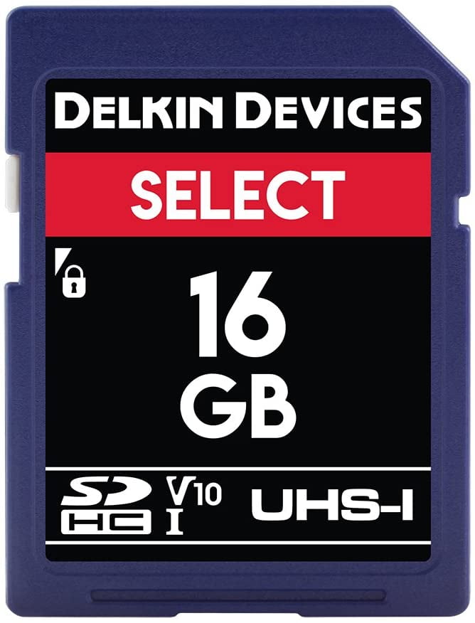 Delkin DDSDR16316GB 16GB Select SDHC 163X UHSI (U1) Memory Card
