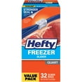 thumbnail image 4 of Hefty Slider Zipper Freezer Storage Bags, Quart, 32 Ct, 4 of 8