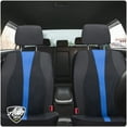 thumbnail image 4 of Auto Drive 2-Piece Black-Blue Marlo Seat Covers, 4 of 10