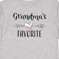 thumbnail image 4 of Inktastic Grandmas Favorite- Heart Grandchild Boys or Girls Long Sleeve Toddler T-Shirt, 4 of 5