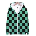 thumbnail image 3 of Demon Slayer-sudaderas con capucha 3D para hombres y niños, disfraces de Kimetsu no Yaiba, chaqueta con cremallera de Anime 3D, ropa de calle para adultos y niños, 3 of 4