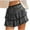 Rose Gold 1, variant on Womens Sequin Skirt Sparkly Cute High Waist Ruffle Flowy Glitter Mini Short Skirts Layered Night out Party Clubwear