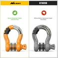 thumbnail image 6 of Nilight 2 Pack 3/4" D-Ring Shackle with 7/8" Screw Pin 41,887lbs Break Strength, Heavy Duty Off Road Recovery Shackle with Isolators Washers for Use with Tow Strap, Winch, Off-Road Jeep Truck Vehicle, 6 of 7