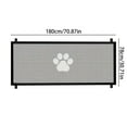 thumbnail image 3 of Kumdkd Adjustable No-Drill Pet Gate for Dogs & Cats – Escape-Proof Indoor/Outdoor Barrier with Anti-Climb Mesh, Built-In Door & Easy Install – Universal Fit for Stairs, Hallways (70.9x30.7in), 3 of 6