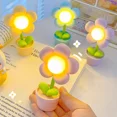 thumbnail image 2 of Mini luz LED de noche con flores, lámpara de mesa pequeña, adorno de escritorio, luces ambientales para dormitorio, juguete para niños, regalo de vacaciones, 2 of 5