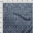 thumbnail image 2 of oneOone Georgette Viscose Indigo Blue Fabric Abstract Block Sewing Material Print Fabric By The Yard 42 Inch Wide, 2 of 4