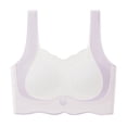 thumbnail image 6 of Hduncf Girls Sports Bra Elasticity Strap Seamless Bralettes Padded Wireless No Show Full Coverage Comfort Breathable Underwear Purple 9-10Years, 6 of 7